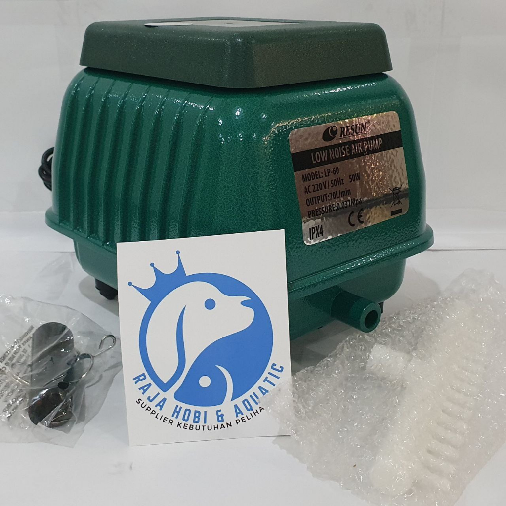 BLOWER IPAL MBG RESUN LP 60 SNI POMPA IPAL LP60 UDARA AERATOR AIR PUMP AKUARIUM AQUARIUM KOLAM