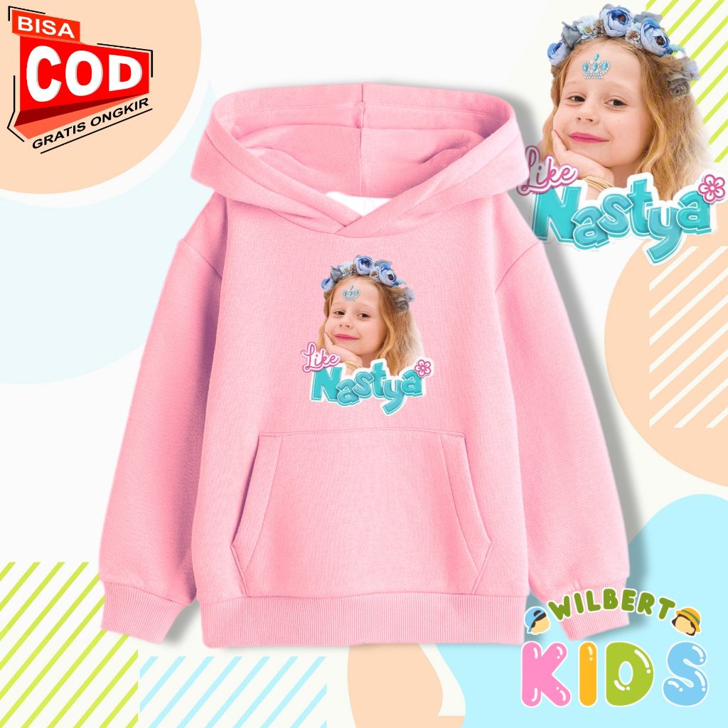 Jaket Hoodie Anak Like Nastya / Sweater Anak Like Nastya Hoodie
