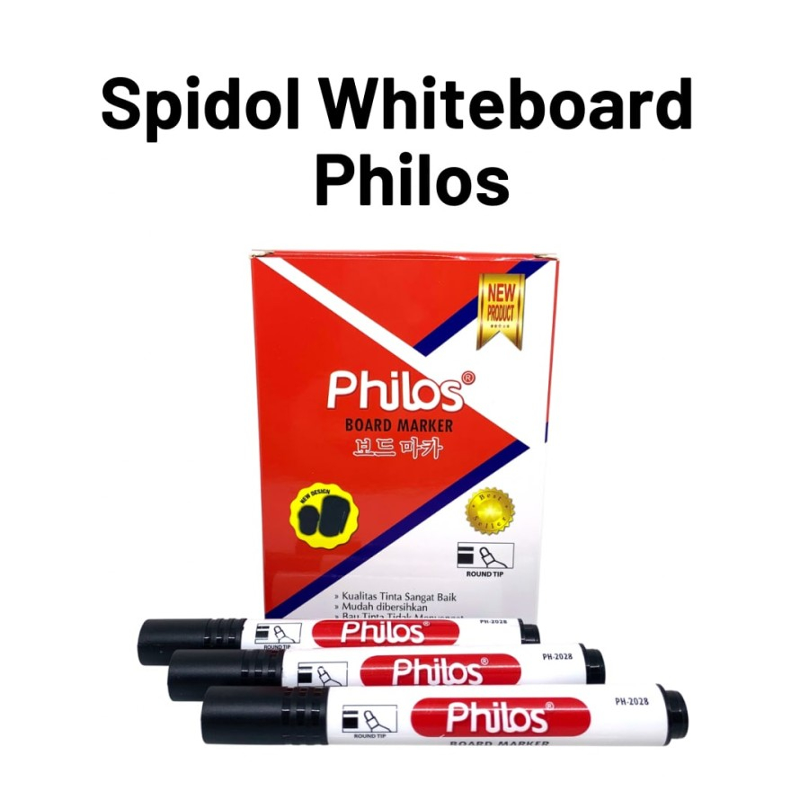 

[1pc] Spidol WHITEBOARD PHILOS marker papan tulis bisa dihapus