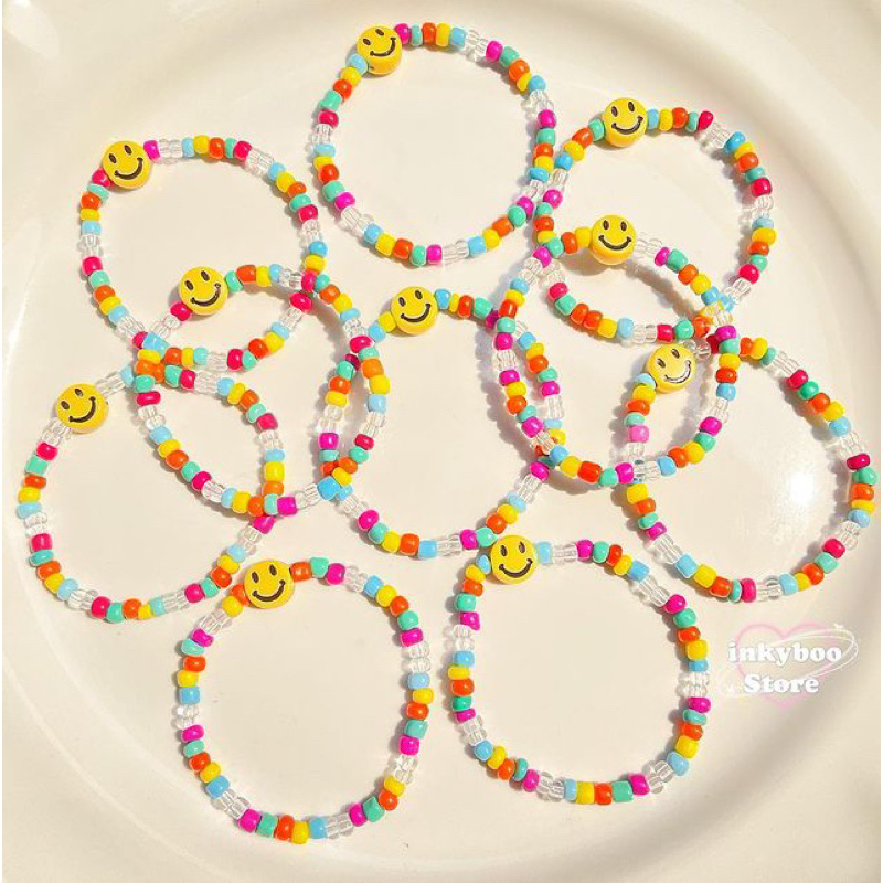 Smile Beads Bracelet | Gelang Manik Smile | Gelang Beads Korea