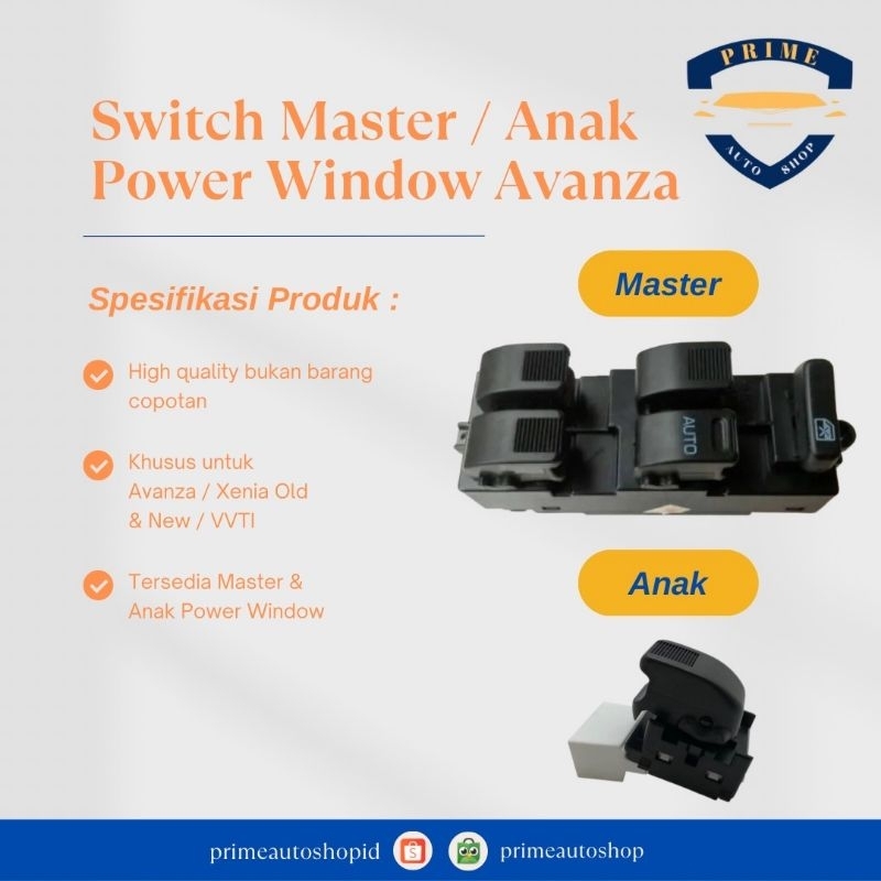 Saklar Power Window Avanza Xenia Lama / Switch Power Window Avanza