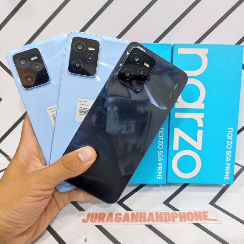 Realme Narzo 50A Prime 4/128GB 4/64GB HP Second Seken Bekas Fullset
