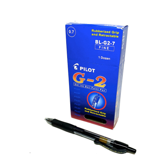 

ENISOO STORE - [SATUAN] Bolpen Pilot G-2/G2 BL-G2-7 / Bolpoint / Pulpen Cetekan / Click FINE HITAM 0.7mm