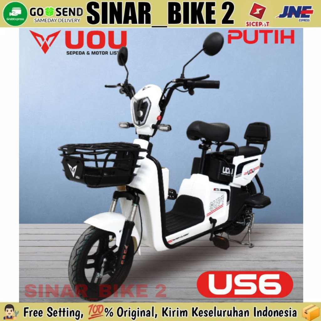 Sepeda Motor Listrik UOU US6 Electric E Bike 500 Watt