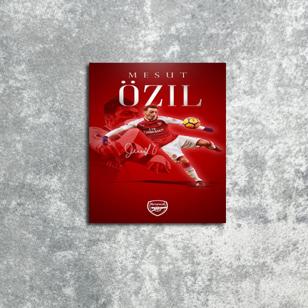Poster Hiasan Dinding Mesut Ozil Arsenal