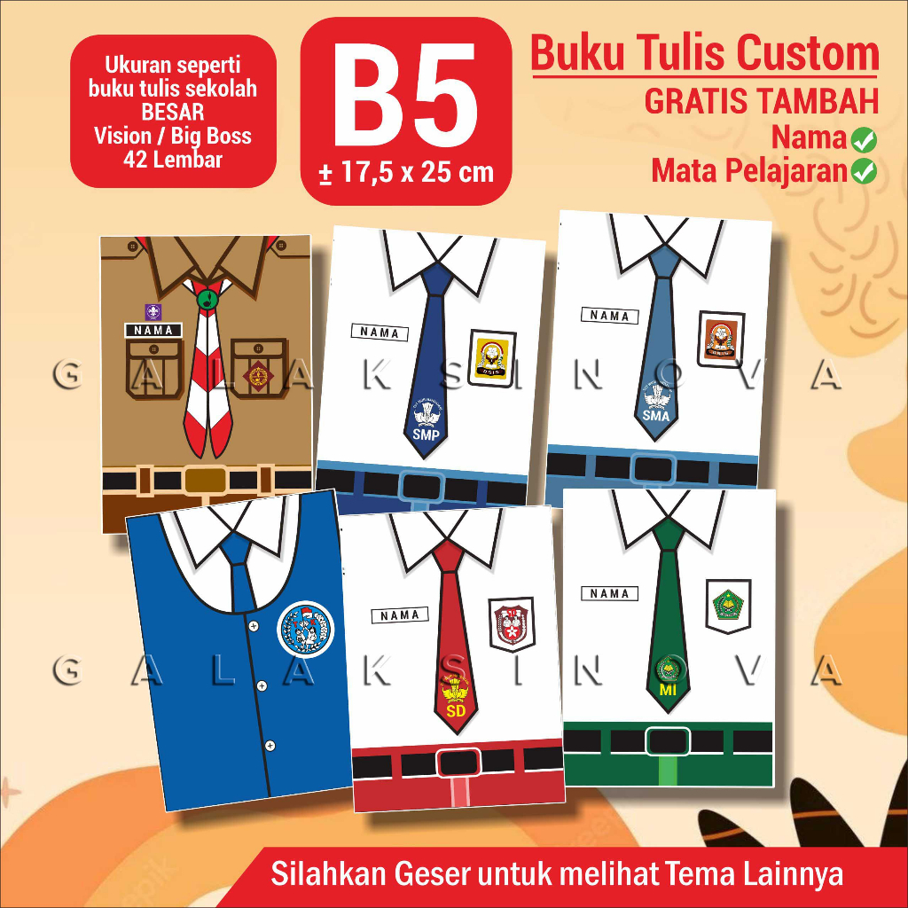 

Buku Tulis B5 Custom Custom Foto - Big boss / Vision / Boxy