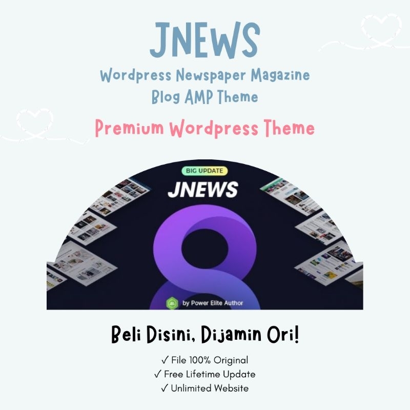 JNews Wordpress Newspaper Magazine Blog AMP Theme + Bonus / Theme WordPress Premium