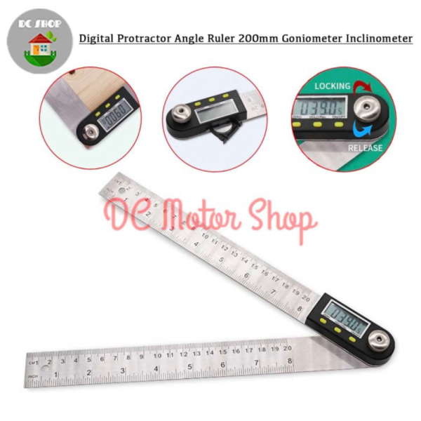 

Unik Digital Protractor Angle Ruler Goniometer Inclinometer Penggaris Bujur - 200mm Diskon