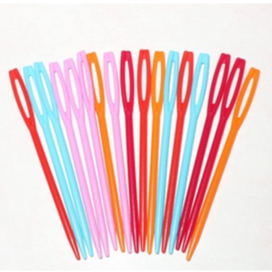 Jarum Plastik Besar Warna RANDOM Meronce Merajut Craft Crafting Ukuran 7cm Permainan Menjahit Toys C