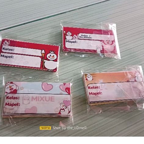 

SALE label nama buku mapel kosongan - label nama