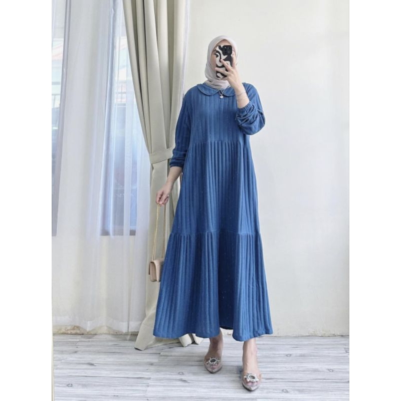 gamis kaos rajut import terbaru terlaris termurah (COD)