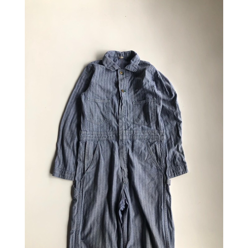 vintage 90s hikori coverall jumpsuit