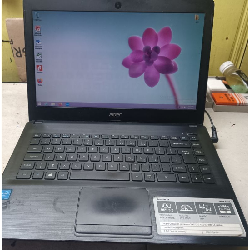 Laptop Acer Z1402 Ram 2GB/HDD 500 GB Second