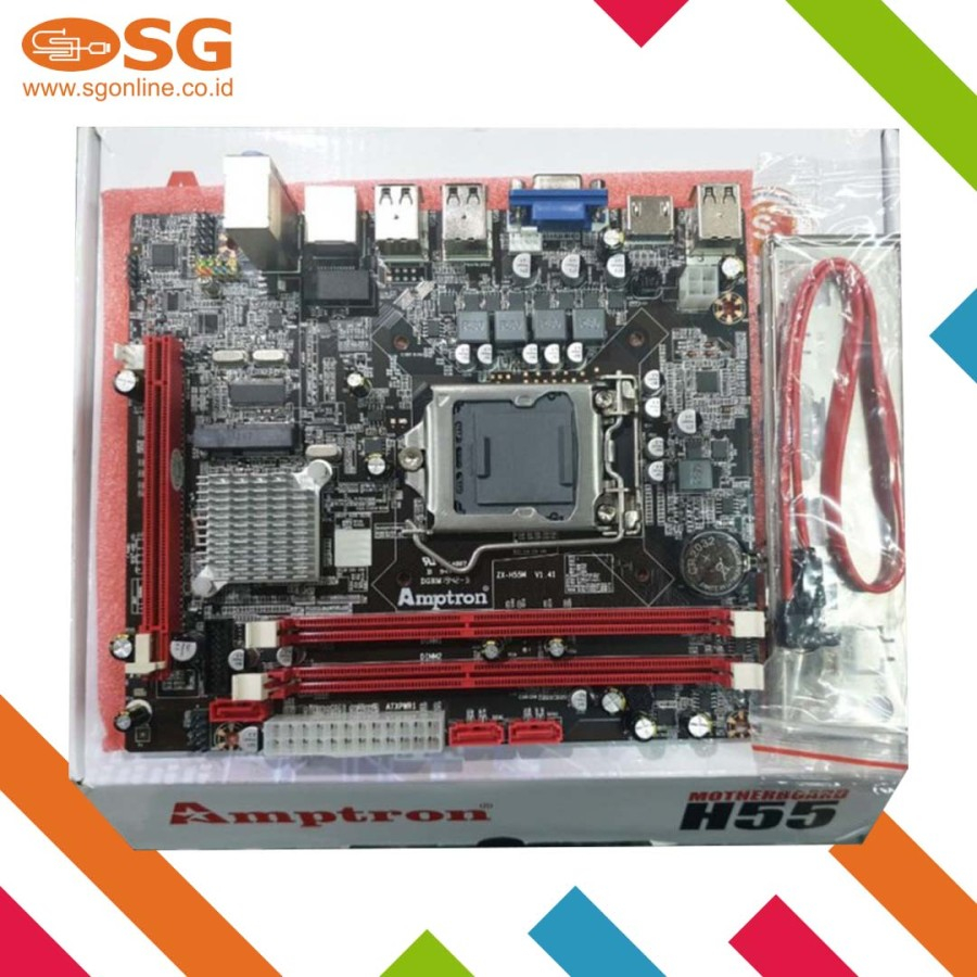 AMPTRON MOBO H55 - MOTHERBOARD H55 LGA1156