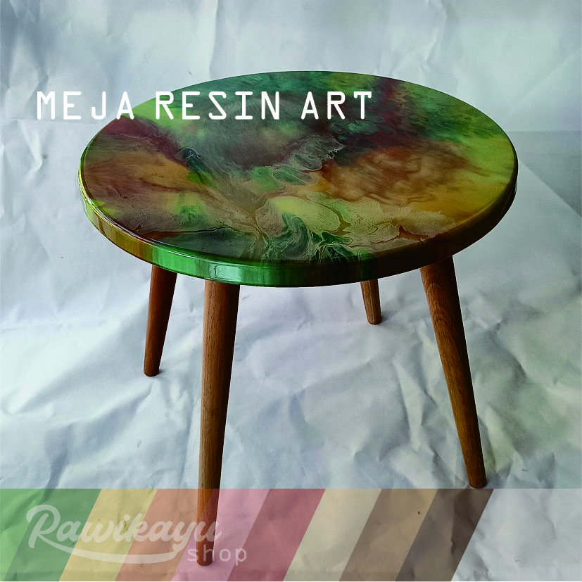 MEJA MINIMALIS RESIN ART DECORATIVE