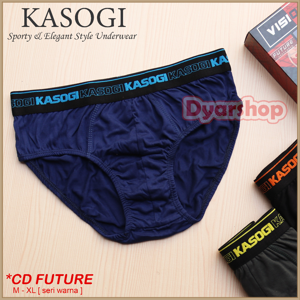 [ 3 pcs ] CD Kasogi Vision Future | Celana Dalam Pria Karet Boxer 100% Original - Dyarshop