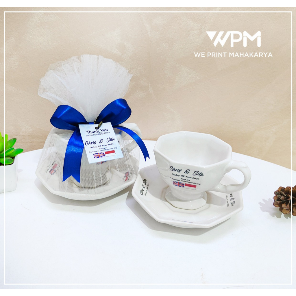 SOUVENIR MUG DAN PIRING CUSTOM