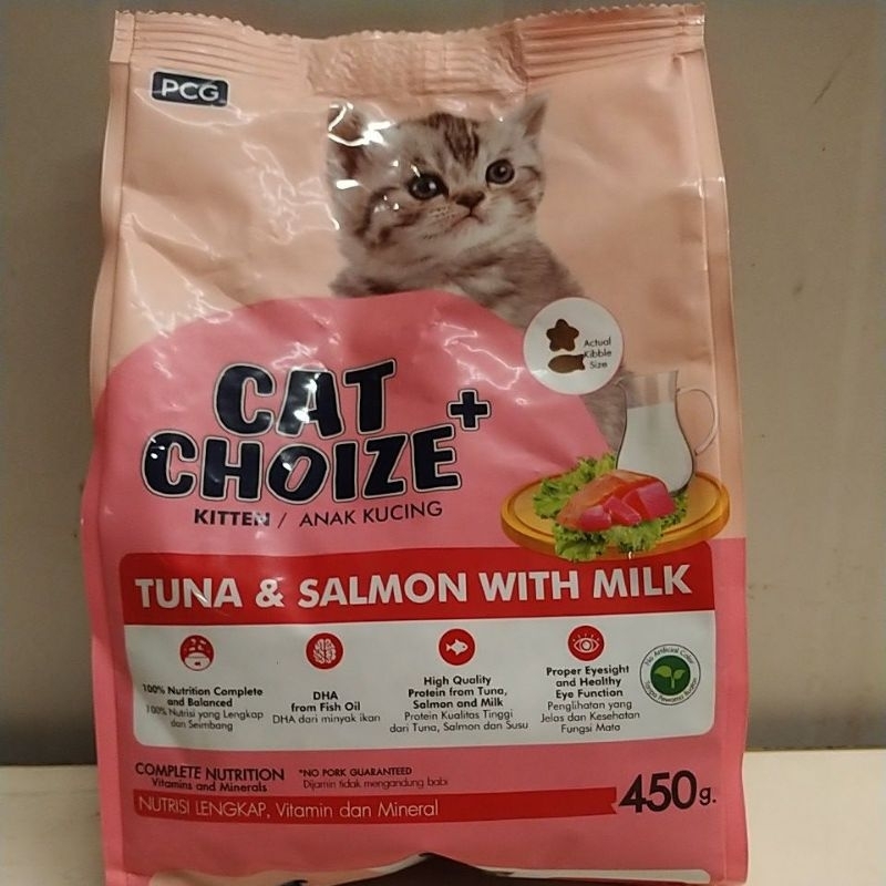 CAT CHOIZE PLUS KITTEN FOOD TUNA & SALMON