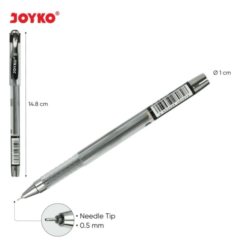 

HJK Pulpen Gel Joyko GP-167 Titan 0,5 mm ( 1 pack / 12 pcs)