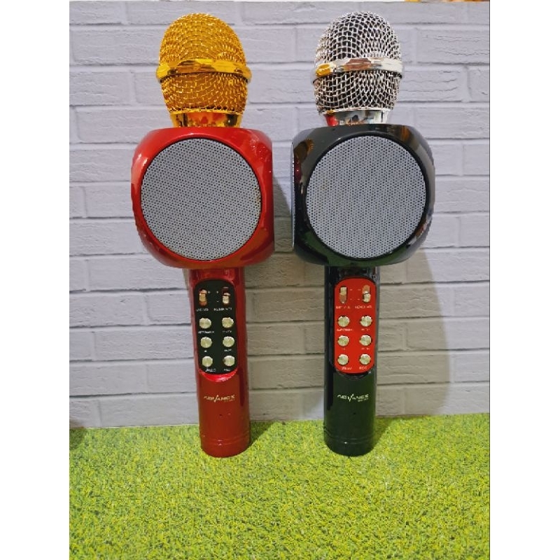 Mic protabel Wireless Bluetooth warna rondom / Microphone Bluetooth ES050A Advance Micropon