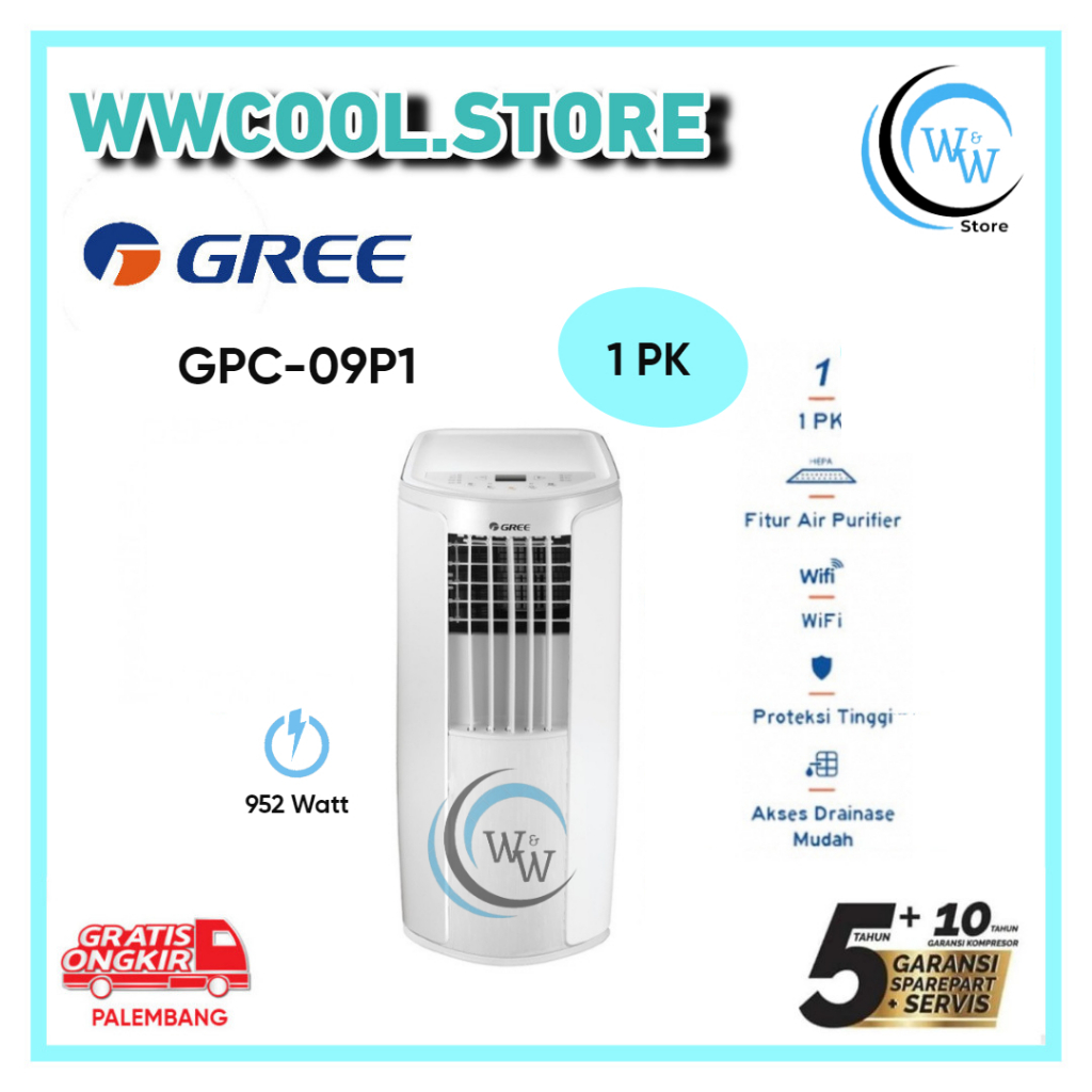 AC Gree Portable 1 PK GPC-09P1 AC Portable Gree
