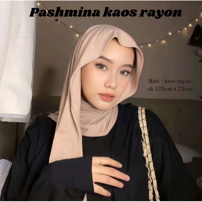PASHMINA KAOS RAYON VISKOS PREMIUM