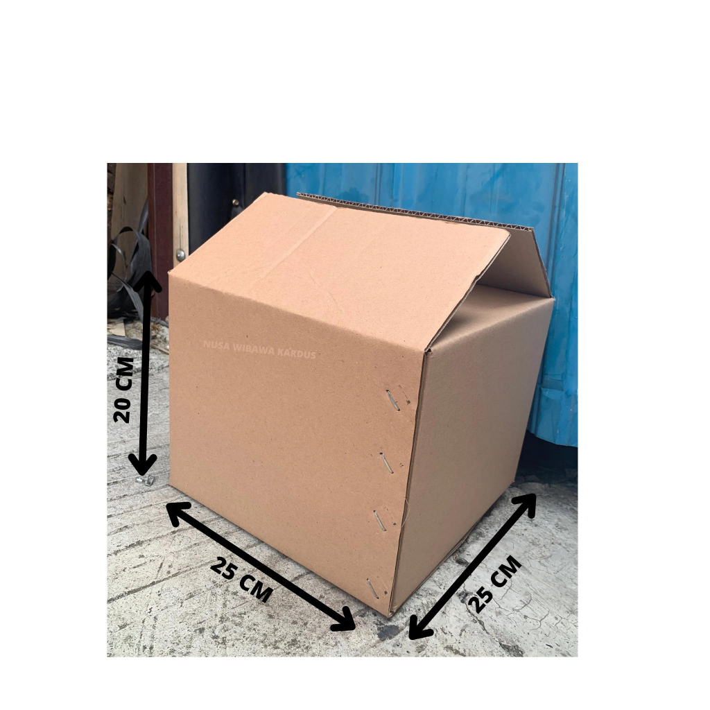 

Kardus Box Packing Polos 25x25x20 cm Murah tebal baru