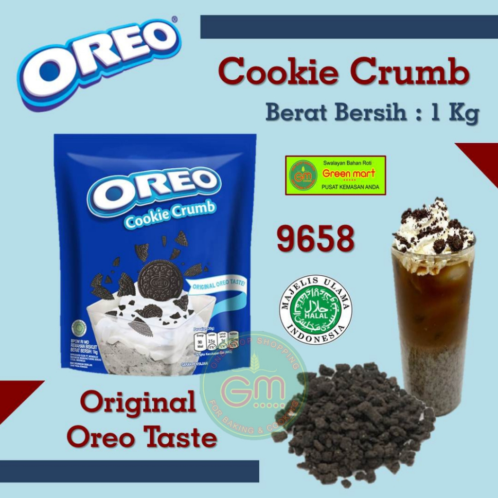 

Oreo Cookie Crumb Remahan Oreo Kasar 1 Kg Topping Oreo. 9658