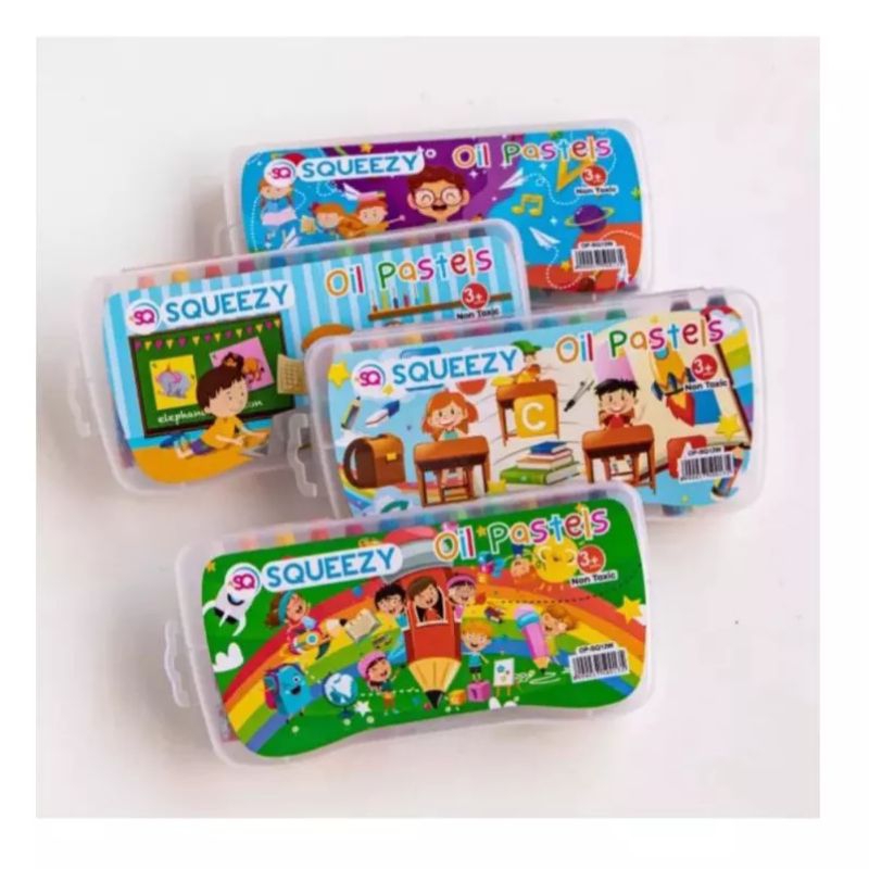 

Crayon 12 Warna OIL PASTEL SQUEEZZY