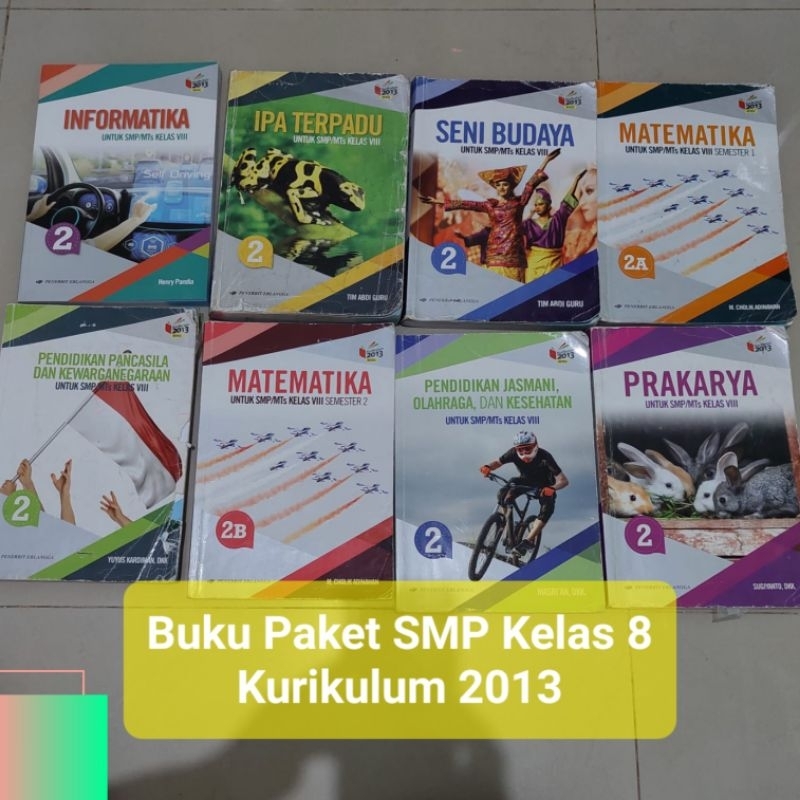 [Preloved] Buku Paket Kelas 8 Kurikulum 2013 - Penerbit Erlangga