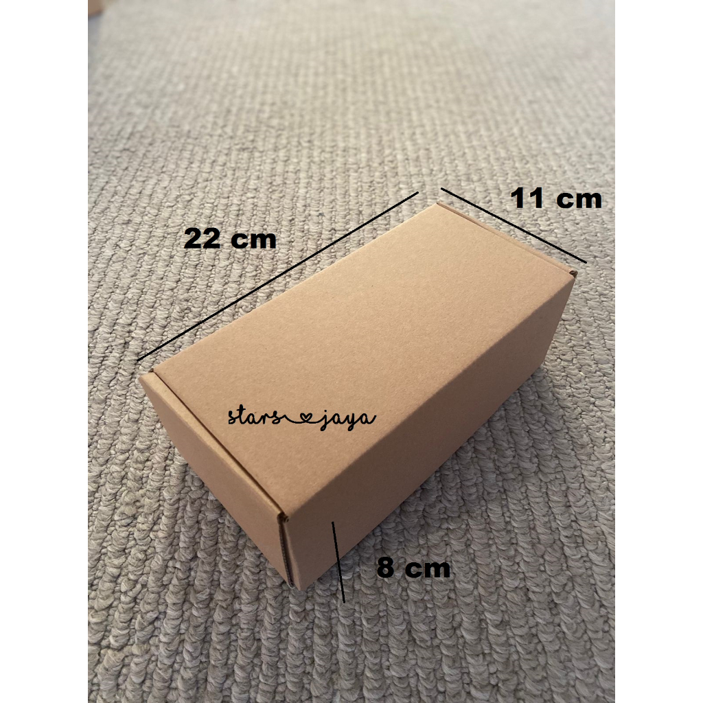 

Box Kotak Kardus 22 x 11 x 8 cm, Box Die Cut, Kotak Kado, Packaging