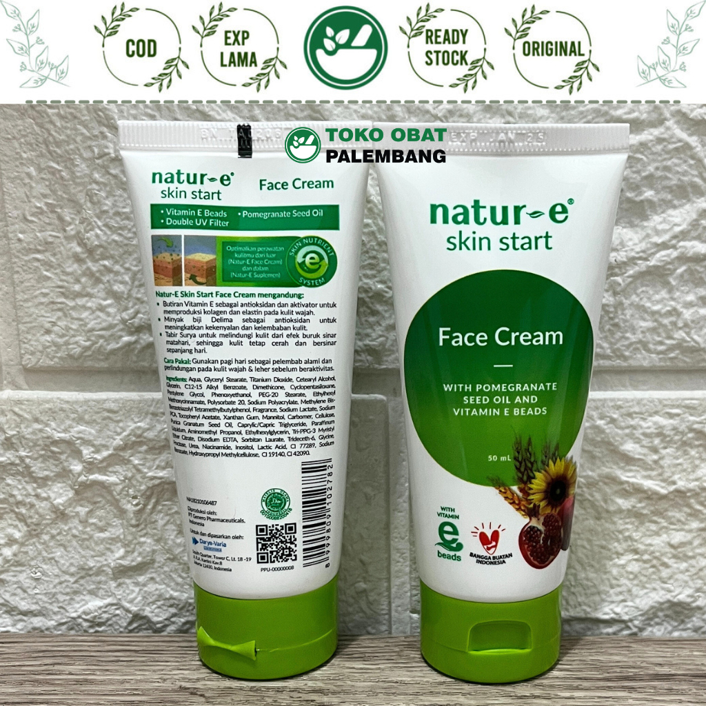 NATUR-E SKIN START FACE CREAM 50ML SKIN NUTRIENT SYSTEM KRIM MUKA NATUR-E DAILY NATUR E NATURE NATUR