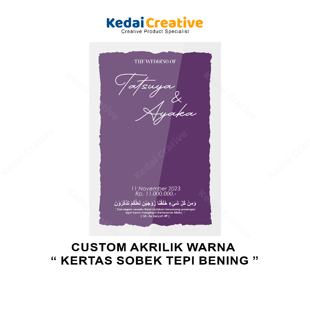 

Kedai Creative Akrilik Kertas Sobek Dekorasi Hiasan Aksesoris Bahan Mahar Kekinian