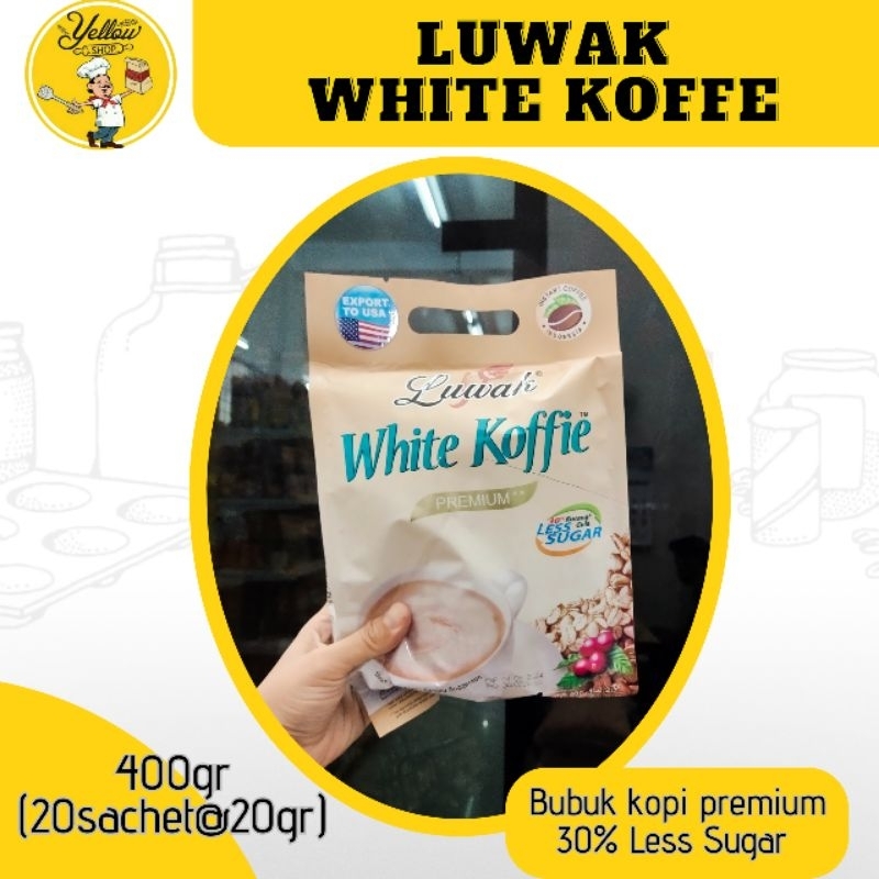 

LUWAK WHITE COFFE LESS SUGAR