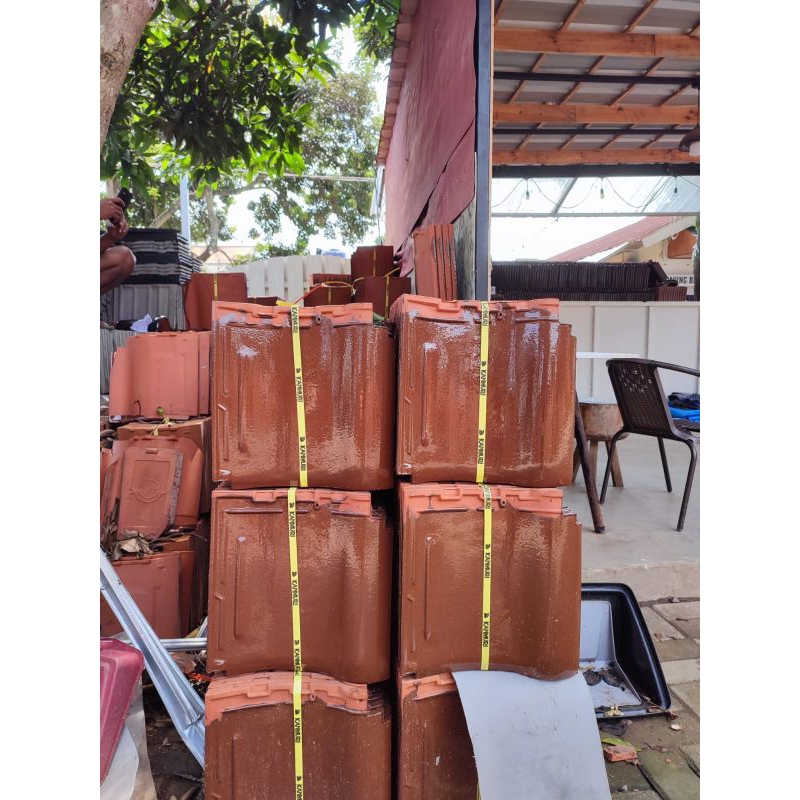 Genteng Keramik Kanmuri Milenio Natural Kenteng Murah Atap Rumah Kokoh Awet Tahan Lama