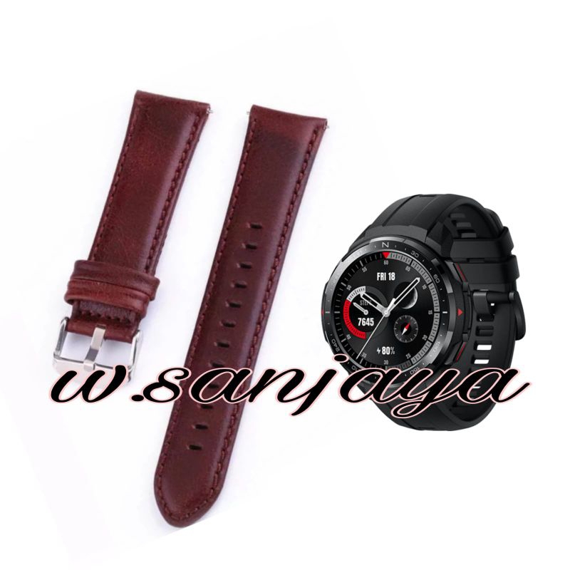 TALI JAM HONOR WATCH GS PRO HONOR WATCH MAGIC 2 46MM STRAP KULIT WATCH BAND BUCKLE STAINLESS STEEL