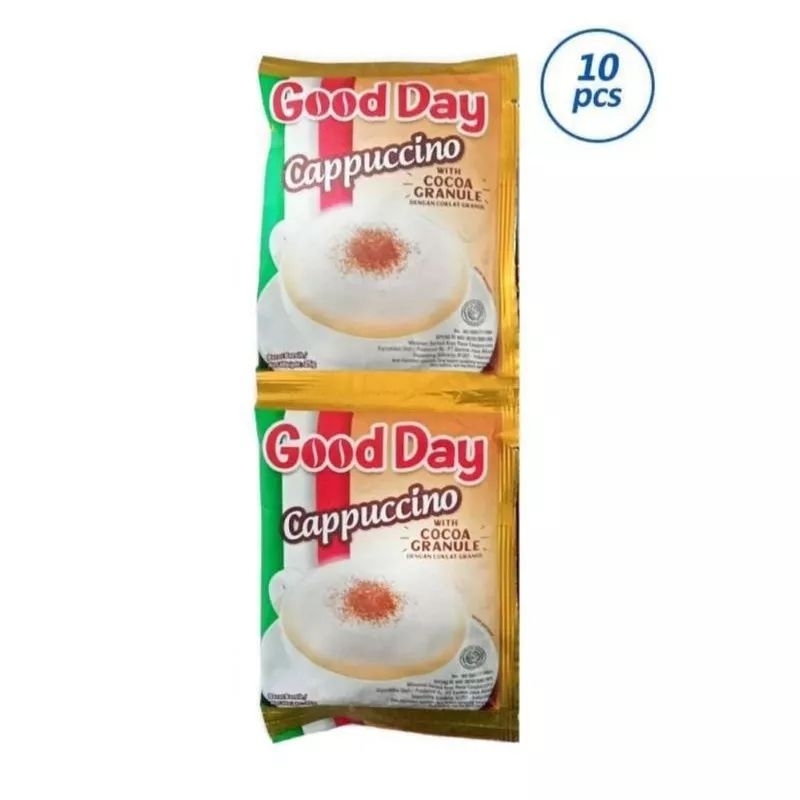 

Good Day Cappuccino Renceng (isi 10 @25g)