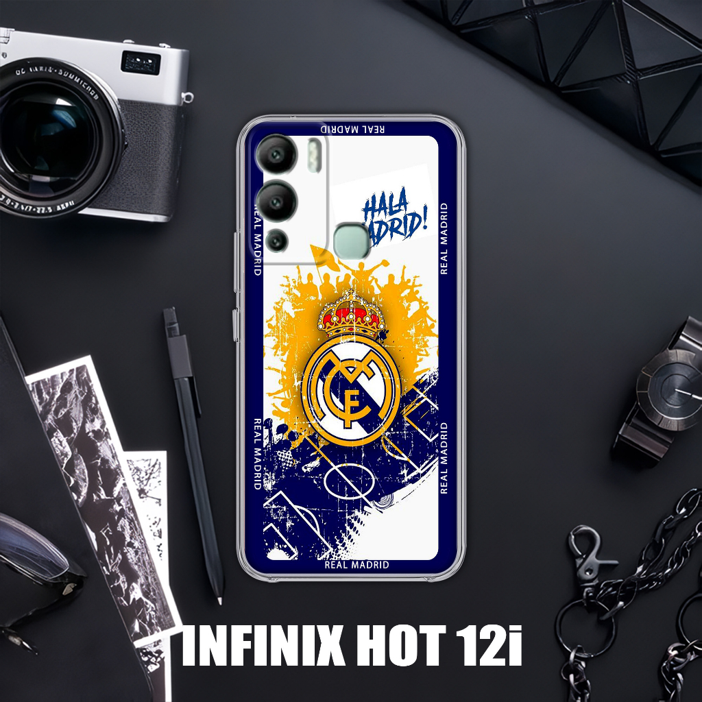 CASE INFINIX HOT 12i MOTIF [BOLA] TERLARIS CASING INFINIX HOT 12i TERBARU CLEAR CASE SOFTCASE INFINI