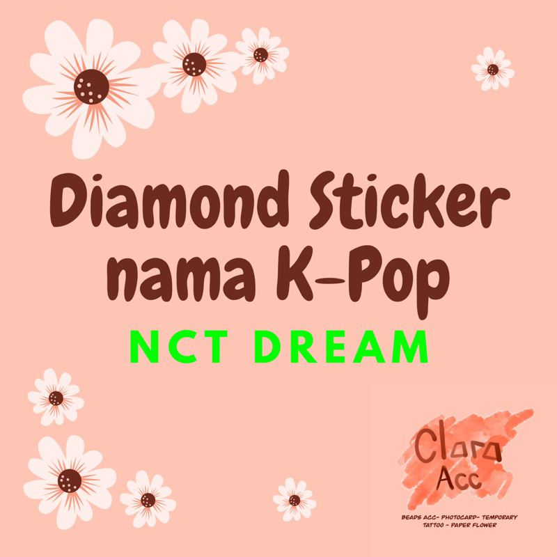

NCT DREAM Sticker Nama Diamond