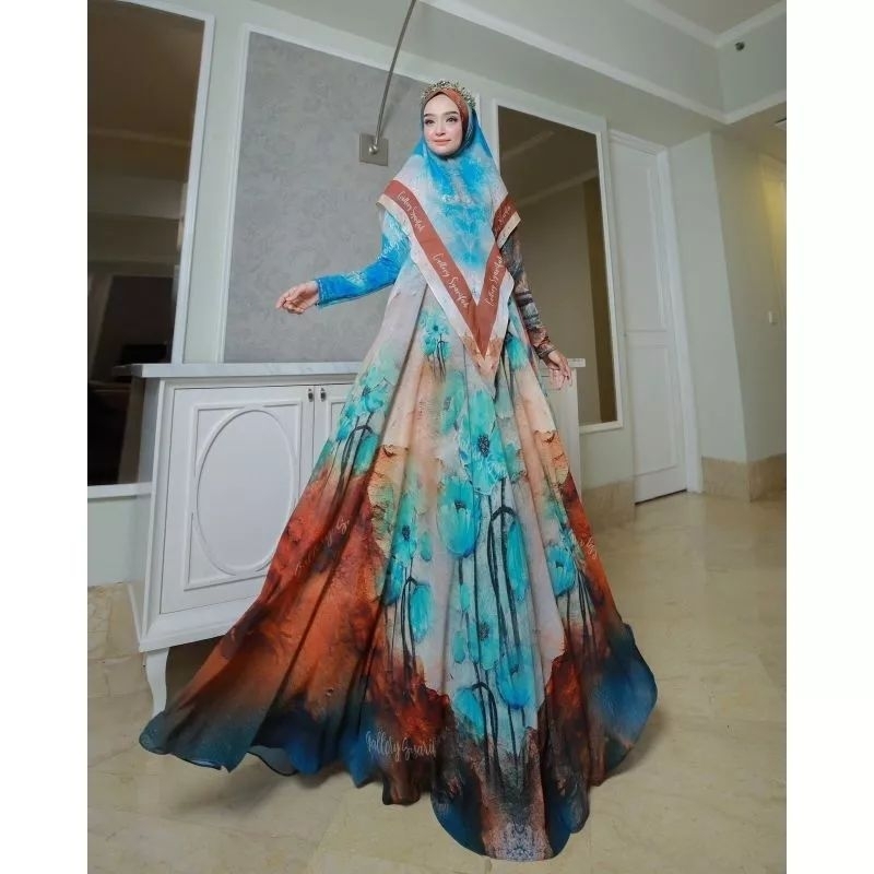 haura gamis gallery syarifah orioginal terbaru gamis syari murah cantik
