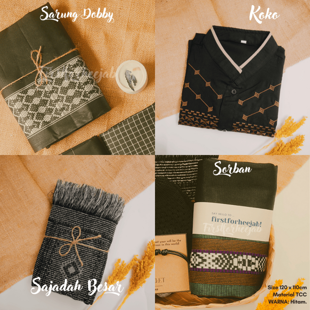 

CUCI GUDANG (SHALEH PART II) Hampers Aesthetic Muslim Cowok Kado Gift Box Perlengkapan Shalat Jum'at