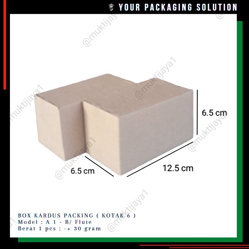 

BOX KOTAK 6 • 12.5x6.5x6.5cm • Kotak || Kardus || Karton || Packing