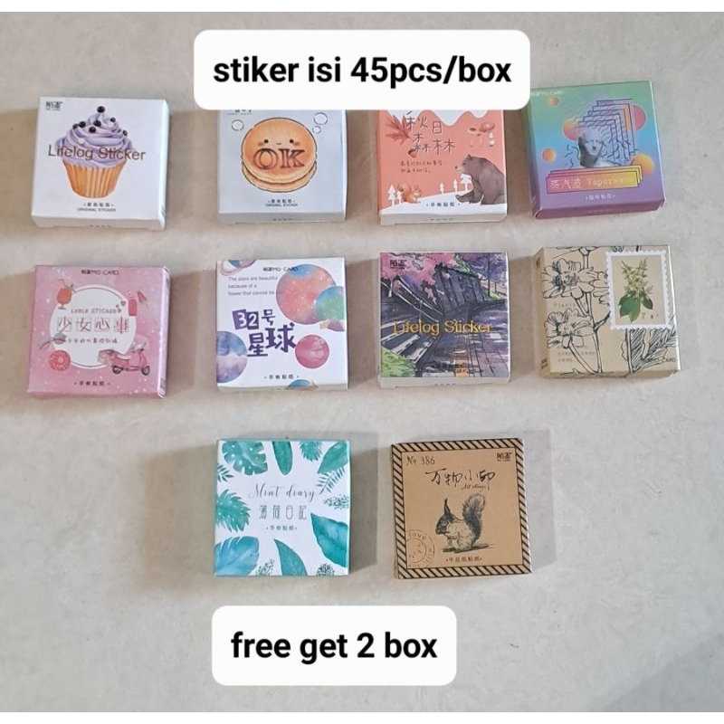 

STIKER 45PCS/BOX FREE DAPAT 2 (BACA DESK)