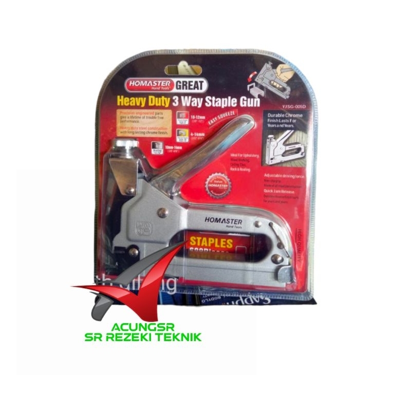 

Staple Gun Tembak 3 Way Homaster QUALITY