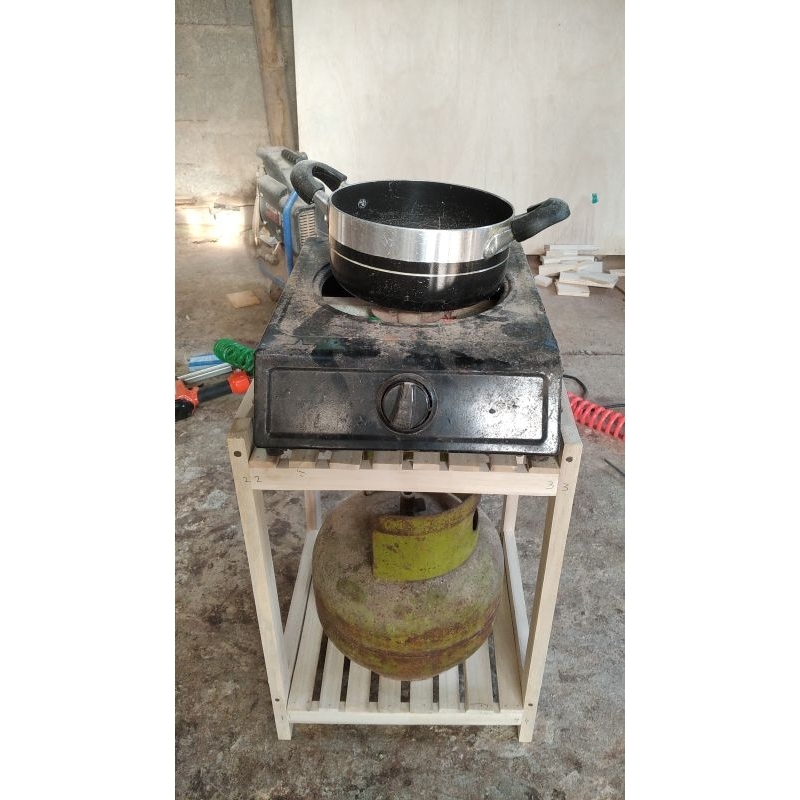 Meja Rak Kompor 1 Tungku Murah