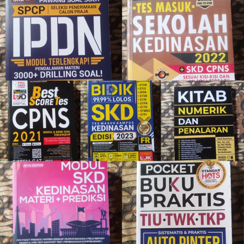 

BUKU SKD KEDINASAN CPNS (BEKAS/PRELOVED/SECOND)