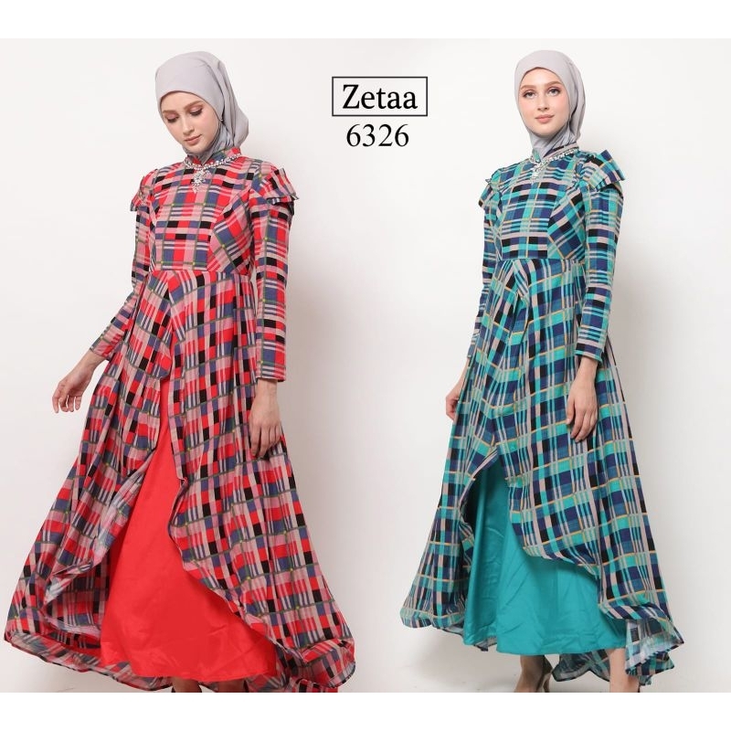 Zeta 6326 Gamis Dress Muslim Fashion Muslim