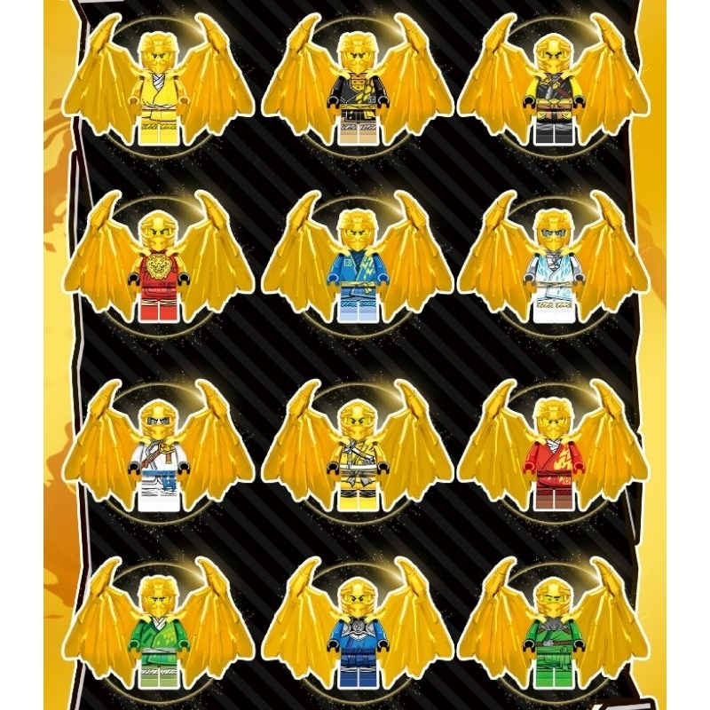 mainan ninjago crystalized sayap naga dragon kay jay zane cole lloyd P3023