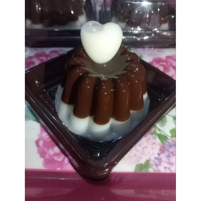 

puding mini coklat vanila satuan