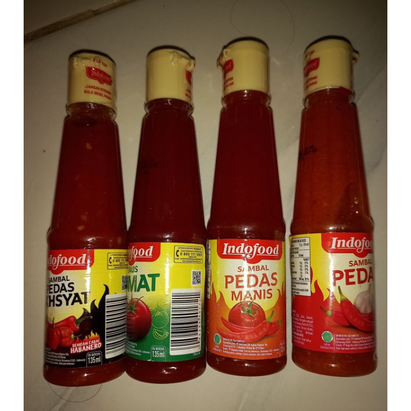 

indofood saos tomat,pedas 135gr